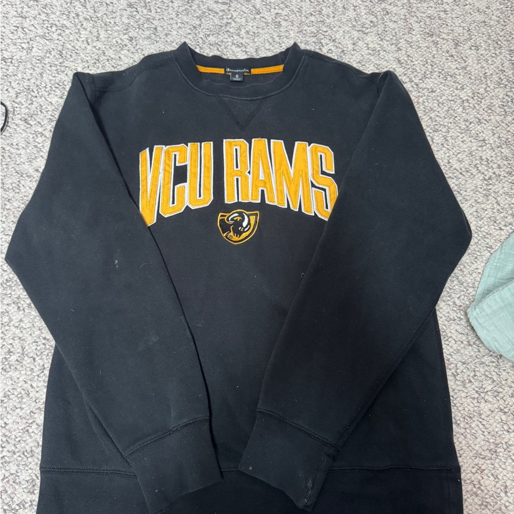 VCU Rams Black crew neck